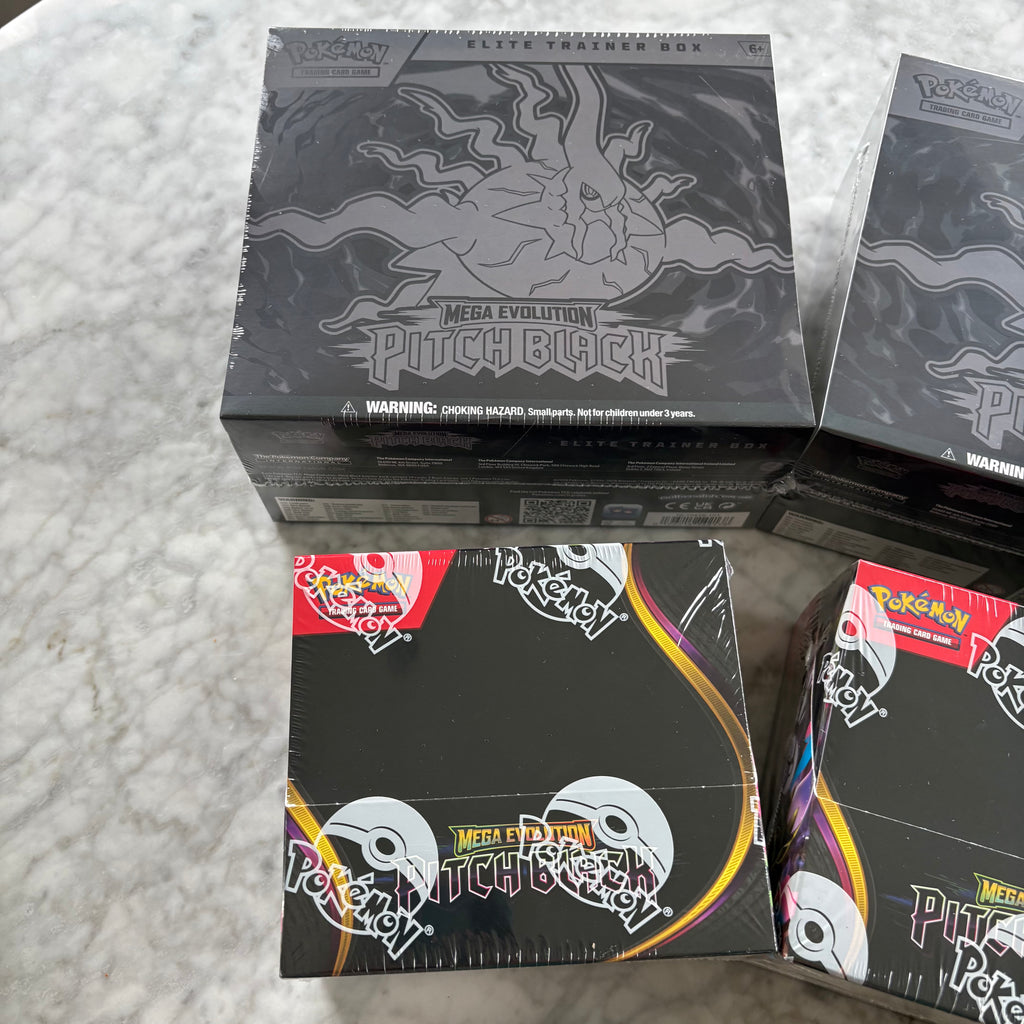 Mega Evolution Pitch Black Sealed Bundle | 3 BB, 3 ETB & 3 Bundles