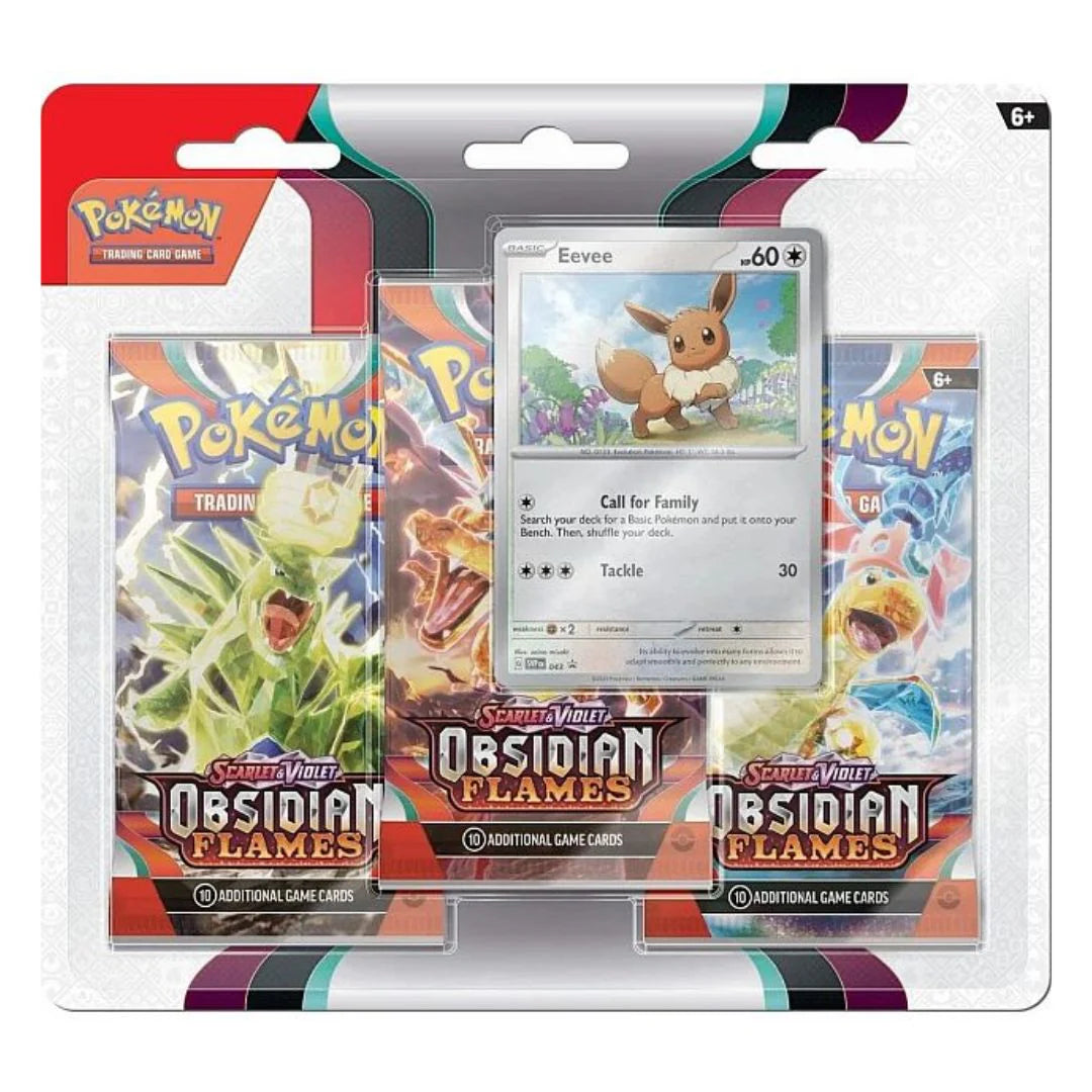 Obsidian Flames 3-Pack Blister: Eevee